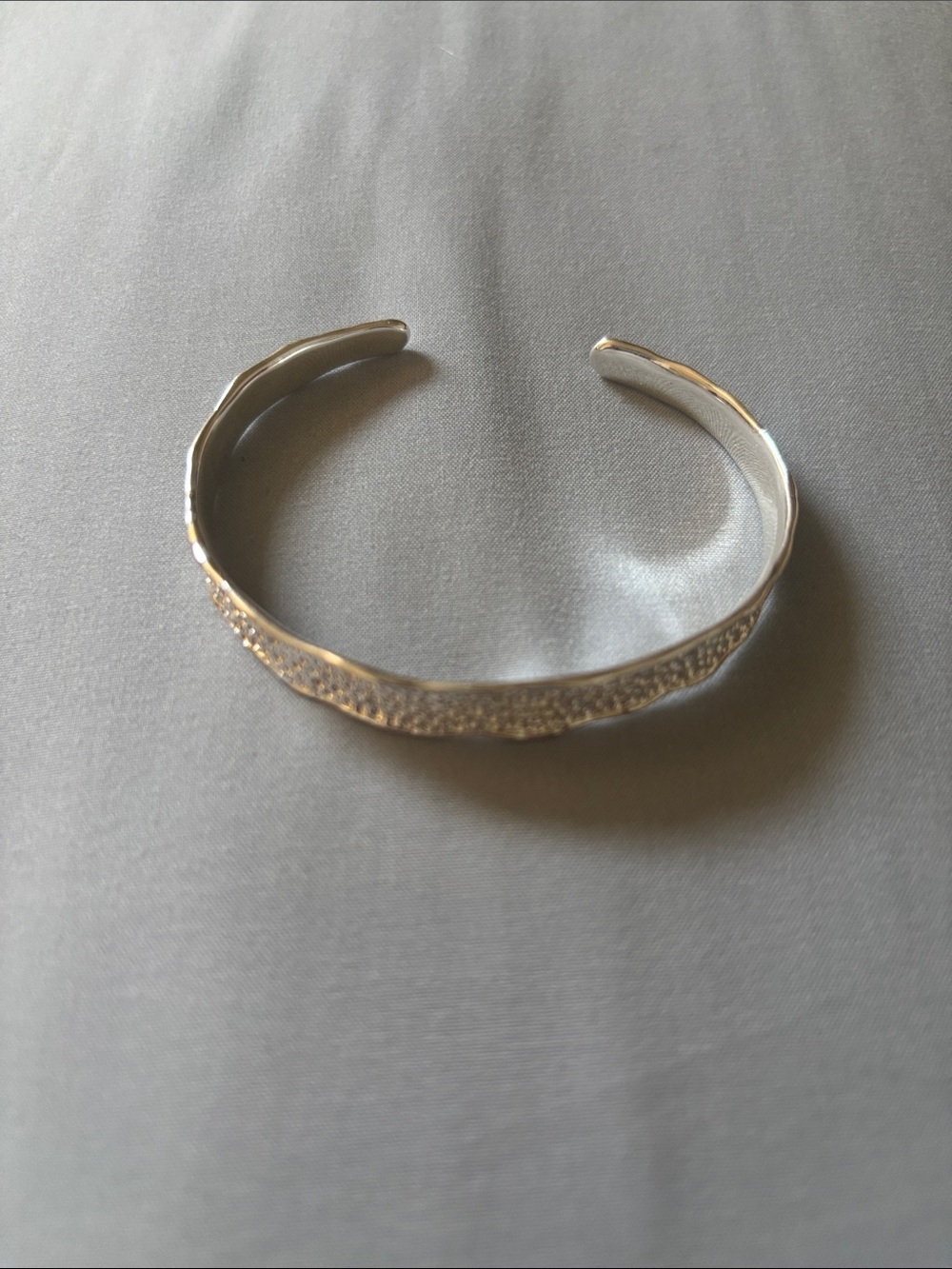 Silver Pave Cuff Bracelet